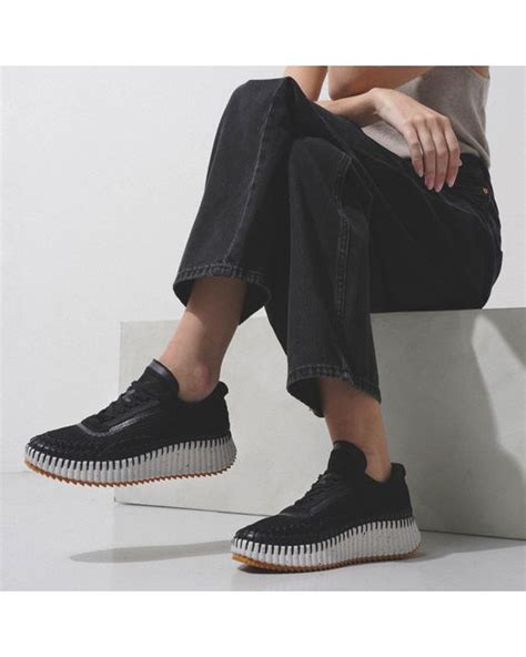 black chloe trainers|chloe nama sneakers sale.